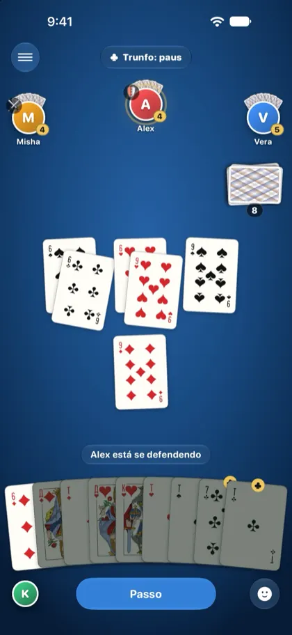 O iPhone da Katya mostrando o mesmo ataque do lugar dela